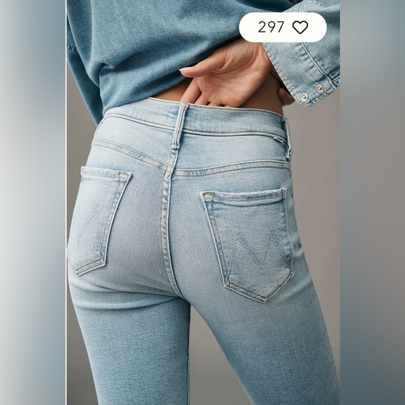 NWT MOTHER jeans Insider Crop Step Frey Limited Edition Wash Size 27 - Picture 3 of 16